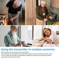 Système d'appel Wifi Daytech Tuya, téléavertisseurs portables, bouton SOS d'urgence, alarme personnelle pour personnes âgées vivant seules