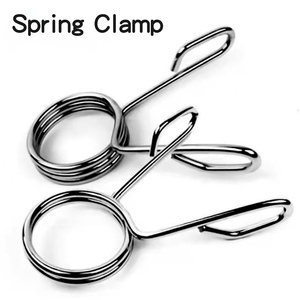 Fitness poids libres argent OPP B colliers pinces à ressort <span class=keywords><strong>barre</strong></span> <span class=keywords><strong>de</strong></span> poids Standard verrouillage haltère Clips poids d'haltérophilie - Product Image 3