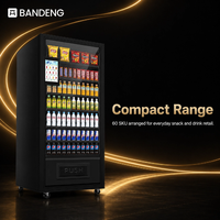 BANDENG 6610SS 10T Distributeur automatique à ressort pour boissons et snacks, offrant une gamme de 4°C à 25°C, idéal pour les achats commerciaux