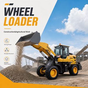 Cargadora <span class=keywords><strong>de</strong></span> Ruedas con Motor Diésel, Pala Delantera, Cargadora <span class=keywords><strong>de</strong></span> Ruedas Todoterreno, Accionamiento Hidráulico, Neumáticos Todoterreno - Product Image 1