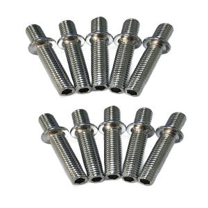 Wit Zink Dubbele Kop Schroeven Met Tussenliggende Tanden, Tussenschroeven, Staartgat Met Zeskantsteunschroeven - Product Image 1