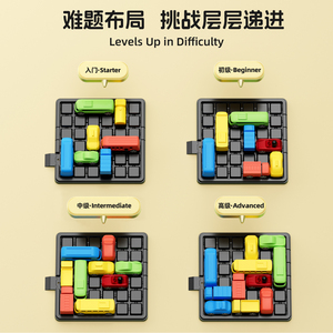 PUNGROW 250 Gioco da Tavolo Rompicapo Educativo in Materiali ABS Gioco di Costruzione per Bambini Giochi da Tavolo Auto Traffico Fuga Edifici - Product Image 4