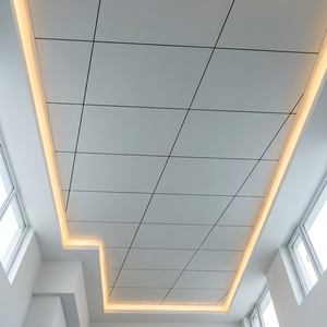 Panneau mural minimaliste en aluminium anodisé, revêtement métallique plat pour usage intérieur et extérieur - Product Image 1