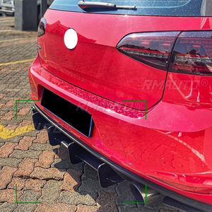 1Pcs <b>Car</b> Rear Bumper <b>Diffuser</b> Spoiler Lip Rear Bumper Protector <b>for</b> Volkswagen Golf 7 MK7 GTI Rear Side Splitters Lip - Product Image 6