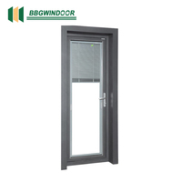 Stores enrouleurs horizontaux en alliage d'aluminium Lukliving, double rail, faciles à nettoyer, intégrés entre les vitres