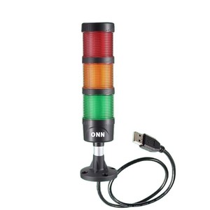 ไฟเตือน LED รุ่น onnM4F, ไฟเตือนแบบพับได้หลายสี, โลโก้, ไฟเตือนสามสีสำหรับเครื่องจักร, อินเทอร์เฟซ USB - Product Image 3