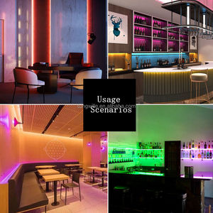 แถบไฟแอลอีดี IP68กลางแจ้งกันน้ำได้, ไฟแอลอีดี576LED ตัวโคมไฟสีทองแดงสายรัด LED อัจฉริยะยาว1ม. DC12V/24V 6000K/6500K - Product Image 6