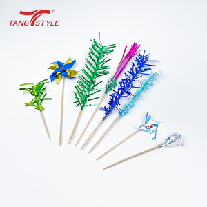 Độc Đáo <span class=keywords><strong>Cocktail</strong></span> Thanh Tùy Chỉnh Bằng Gỗ In Trái Cây Và Thực Phẩm Tăm Chọn Thân Thiện Với Môi Dùng Một Lần Tăm Cờ Cho Thực Phẩm Sử Dụng - Product Image 1