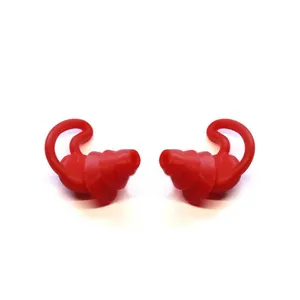 Protetor auricular de silicone macio para ronco, protetor auricular com redução de ruído para dormir, sensível ao ruído