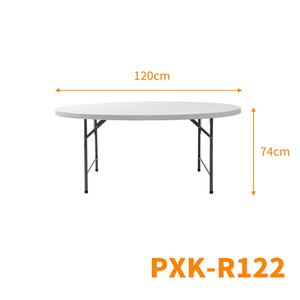 Mesa Dobrável Portátil 6 pés Branca Retangular de Plástico Mobiliário Externo Mesa Dobrável para Banquete Catering Jantar Camping - Product Image 5