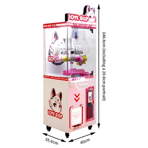 Offre Spéciale arcade jouets en peluche bonbons vente poupée intelligente griffe distributeur automatique jouet trouver la clé prix peluches griffe grue machine