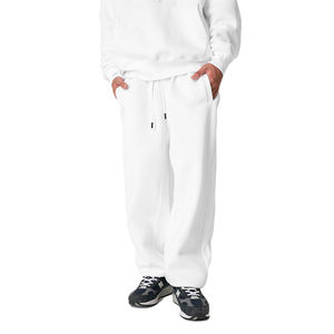 سروال رياضي من الشركة المصنعة للوزن الثقيل من صوف الخريف شعار مخصص للشتاء كاجوال بنطلون رجالي محبوك - Product Image 4