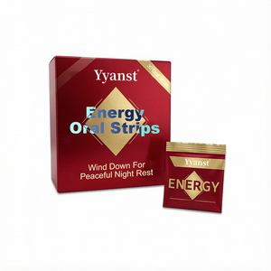 Bandes orales énergétiques OEM ODM pour une nuit paisible, dissolution rapide, véganes, sans sucre, 30 pièces, emballage personnalisé - Product Image 1