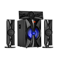 Sistema de Cine en Casa de Alta Gama UF-DC6031 X-BASS BT FM SD AC/DC, Sistema de Altavoces Multimedia 3.1 HI-FI