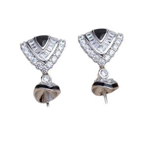 S925 Silver DIY Accessory Retro JG5963 14mm <b>Earring</b> <b>Holder</b> Empty for Exaggerated <b>Earrings</b> Jewelry Findings & Components - Product Image 5