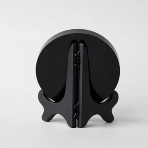 Plaque ronde en obsidienne noire naturelle en gros, artisanat en cristal naturel, <span class=keywords><strong>miroir</strong></span> en dalle d'obsidienne pour la décoration intérieure - Product Image 6