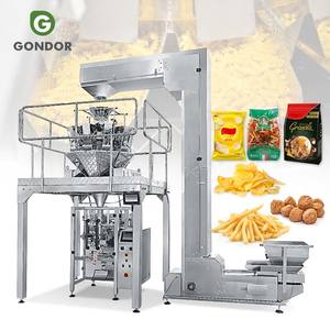 Machine d'emballage verticale pour sachets préformés de café, d'amandes et de noix, avec remplissage et scellage, pour snacks - Product Image 1