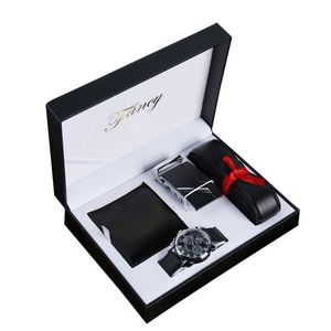 LORRIROSE 2026 New Arrival Men's Business Corporate Stainless Steel USB Flash Drive Wallet Sunglass <b>Gift</b> <b>Set</b> Trending Items - Product Image 1