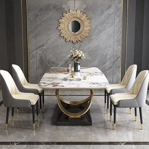 Modern Dining Room Set Modern Sintered Stone Dining Table Set For Home Furniture Dining Tables with Chairs