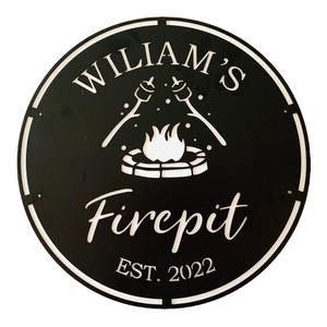 Letreros de metal de decoración de hierro personalizados para señalización de patio personalizados de una pieza - Product Image 5