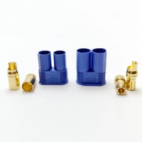 Connecteur banane haute intensité 8 mm EC8 plaqué or 24 carats, 2P 2 fils, connecteurs femelle/mâle pour voiture RC, ESC, batterie Lipo