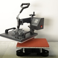 Machine de presse de chaleur de 38*38CM 5 en 1 Combo tshirt impression de transfert de chaleur de sublimation imprimante pour Plaques/Tasse/étui Pour Téléphone