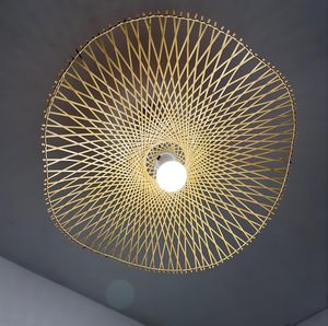 Lampe suspendue LED rétro de style japonais montage au plafond salon salle à manger chambre à coucher loft corde de chanvre d'inspiration <span class=keywords><strong>zen</strong></span> créative unique - Product Image 2