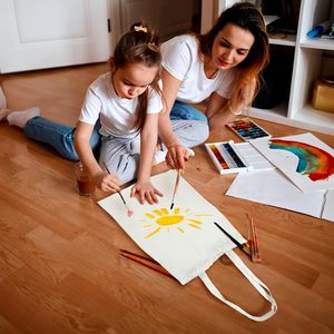 Tùy Chỉnh Chất Lượng Cao Thân Thiện Với Môi Tái Sử Dụng Hàng Tạp Hóa Túi Trắng Trống Hữu Cơ Bông Vải Mua Sắm Túi Với Logo In - Product Image 4