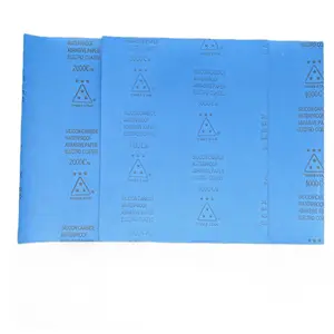 Großhandel Custom Logo Silizium karbid Schwamm Schleifpapier Fine Körnung Auto Poliers chleif papier
