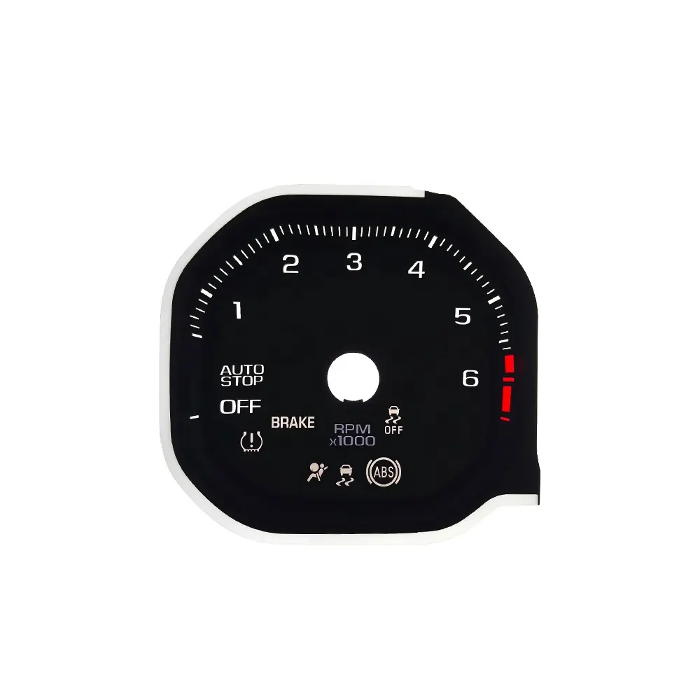 Customization AUTO Rpm Meter Speedometer Car Max Cluster Gauge Faceplate