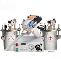 Machine automatique de distribution de colle liquide AB avec valve de distribution de colle époxy et seringue de remplissage