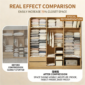 Bolsa de Compresión <span class=keywords><strong>al</strong></span> Vacío <span class=keywords><strong>para</strong></span> <span class=keywords><strong>Guardar</strong></span> <span class=keywords><strong>Ropa</strong></span>, con Extracción de Aire y Cubierta Antipolvo, <span class=keywords><strong>Bolsas</strong></span> de Almacenamiento <span class=keywords><strong>al</strong></span> Vacío - Product Image 3