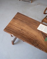 Table de table en bois époxy clair noyer sud-américain bord droit singe Pod arbre Table à manger en bois 2000*800*45mm
