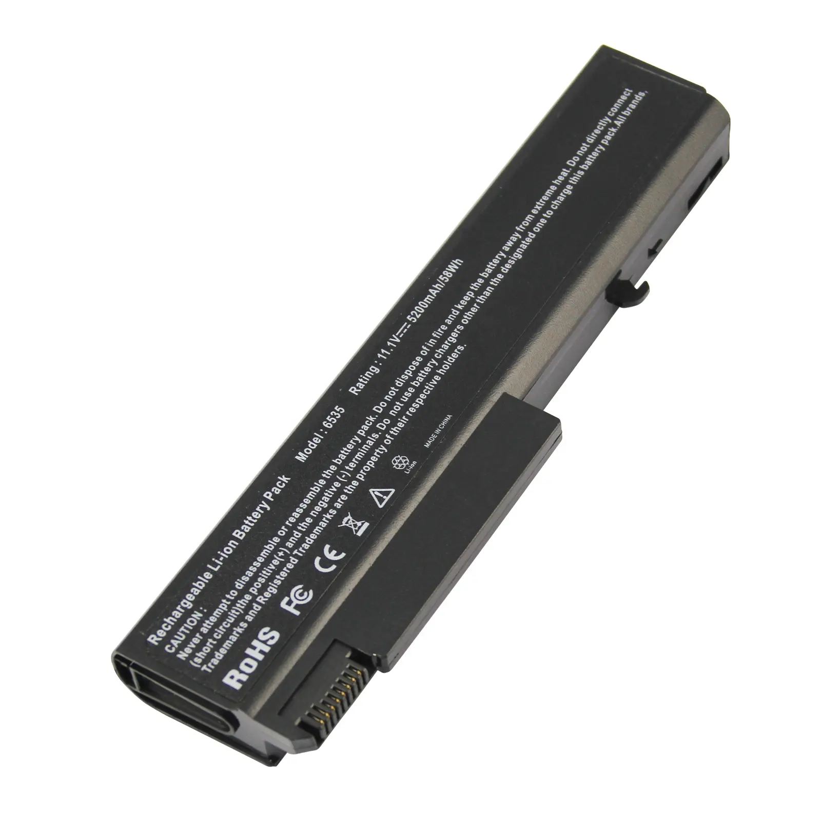 Oem Hoge Kwaliteit Externe Notebook Batterij Voor Hp 6535 6530B 11.1V 5.2Ah 58Wh Zwart