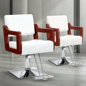 Sillón de Barbería Moderno para Salón, Bomba Hidráulica de Alta Resistencia, 360° °   Silla de Estilismo Giratoria de Cuero para Salón de Belleza y Barbería - Product Image 2