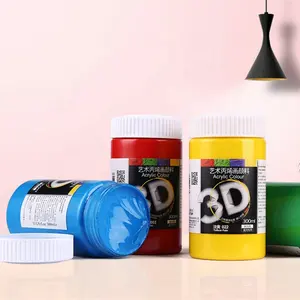 Art Acryl Paint Promotional 24Colors Wate-based Acrylic Paint Set Acrylic Art Paint For Kids On Canvas Glass Wooden Ceramic Fabric