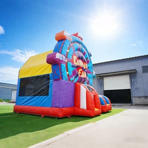 Château gonflable avec toboggan, prix abordable, couleur personnalisable, châteaux gonflables de Chine, trampoline pour enfants - Product Image 2