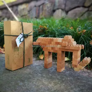 خشبية DIY ألعاب مكعبات الفيل جاهزة ل بناء BPA شحن الطبيعة اللون هدية الكريسماس هدية عيد ميلاد للأطفال و الكبار