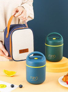 New Style Stainless Steel Round Heatable Electric Leak Proof Freshness Preservation Portable 0-1L <b>Lunch</b> <b>Box</b> Newborn Home Office - Product Image 3