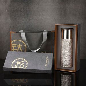 Bouteilles isothermes en titane pur à double paroi personnalisées pour tasses isolées et tasses à café isolantes pour le bureau - Product Image 2