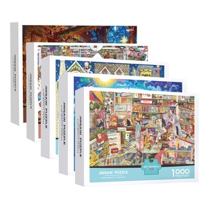 Nouveau puzzle en papier anti-stress de 1000 pièces pour adolescents de 14 ans, jouet DIY avec boîte colorée - Product Image 1