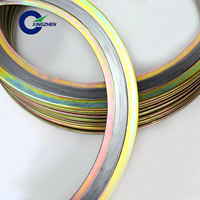 Gasket Penyegel Spiral Berlapis Penguat Cincin Dalam dan Luar Cocok untuk Penyegelan Industri pada Pipa Flensa