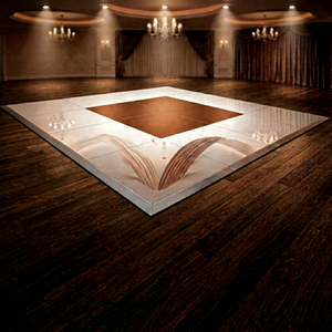 Système de plancher de danse interactif pour événements, en bois, avec système de fixation Cam Lock et revêtement en contreplaqué - Product Image 1