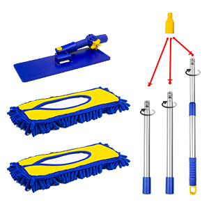 Vadrouille plate en chenille à double usage avec poignée de nettoyage Nettoyage humide/sec des sols Lavage à la main gratuit Vadrouilles <span class=keywords><strong>Produit</strong></span> absorbant - Product Image 2