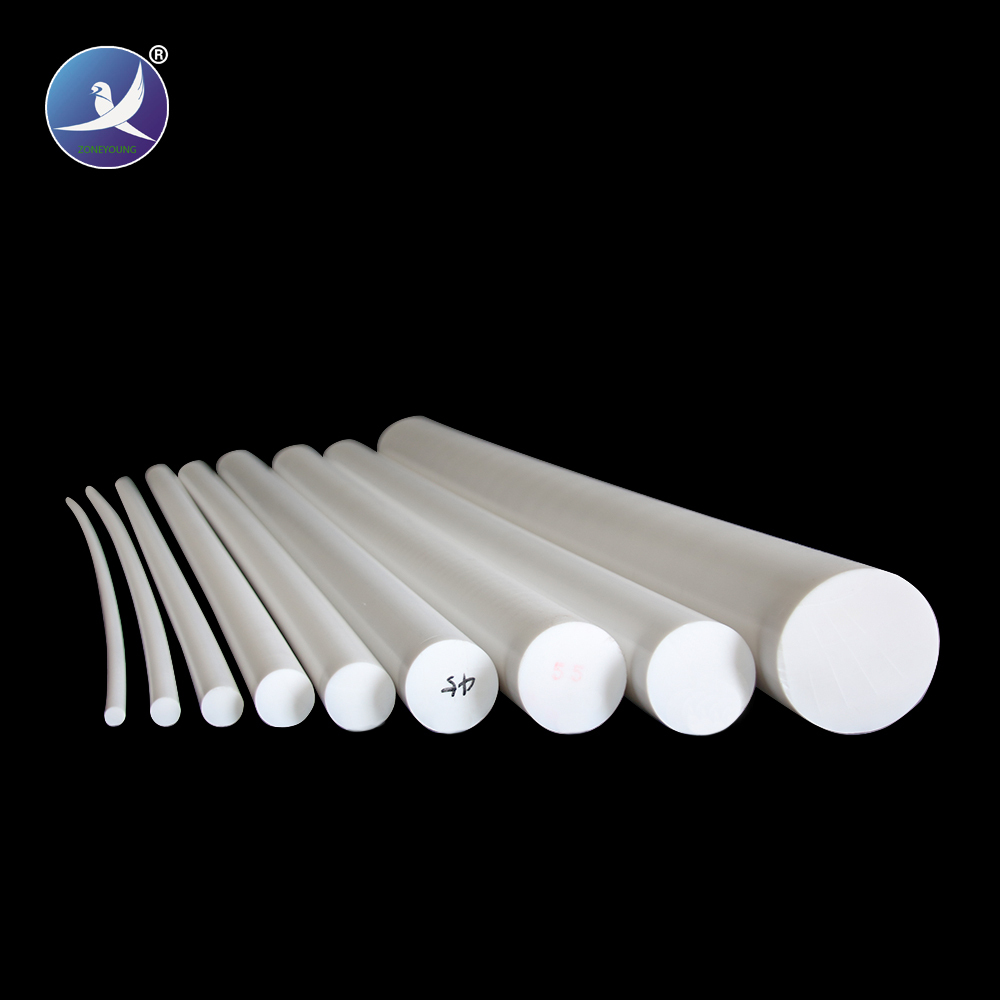 100% стержни из ПТФЭ, чистые белые ПТФЭ стержни из шаньдуна
