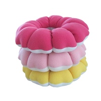 Coussins décoratifs en forme de pétales multicolores OEM, mignons coussins en peluche en forme de fleur pour canapé, lit, voiture