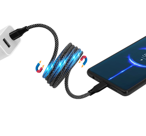 100W Nhanh Chóng Sạc Từ USB Cáp Tự Quanh Co Bện Che Chắn Cho Micro-USB Loại C Nylon Hộp Bao Bì Cho Máy In Máy Tính - Product Image 3