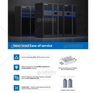 Module d'alimentation 125 kW pour onduleur modulaire triphasé en ligne 9395xr 1500/1800 kW 380 V, batterie au lithium pour centre de données, efficacité 97 % - Product Image 6