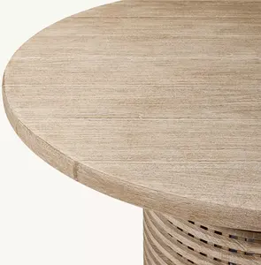 Sassanid extérieur nouveauté patio jardin ensembles hôtel de luxe complexe extérieur mobilier ensemble trélican teck rond table à manger - Product Image 4