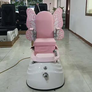 Sillas de pedicura para niños cómodas de cuero rosa para Spa de pie de salón de alta calidad de lujo - Product Image 3